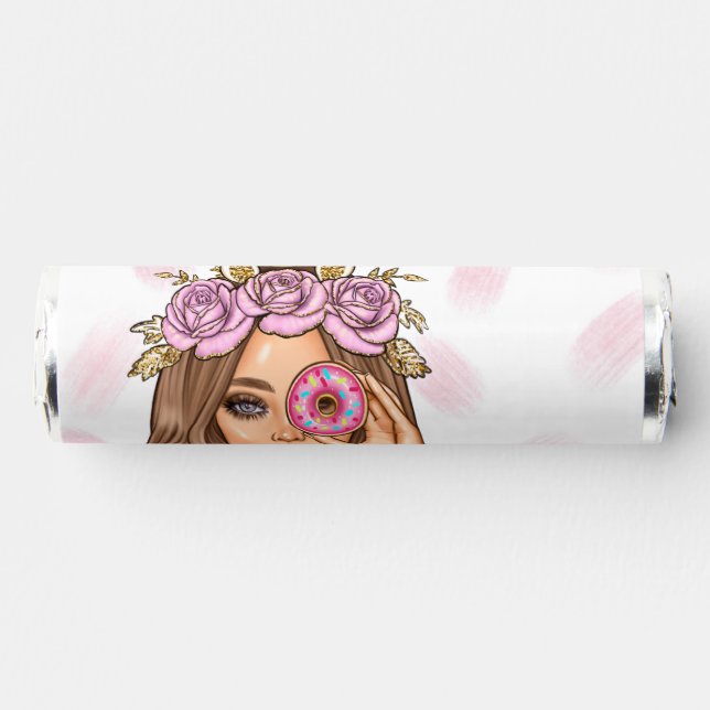 Food Catering Whimsical Unicorn Lady Breath Mints (Front)