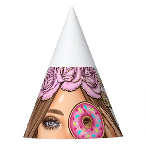 Food Catering Whimsical Unicorn Lady Party Hat