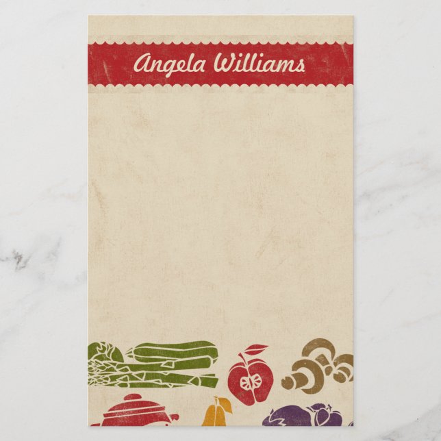 Food Celebration Personalized Stationery (Front)