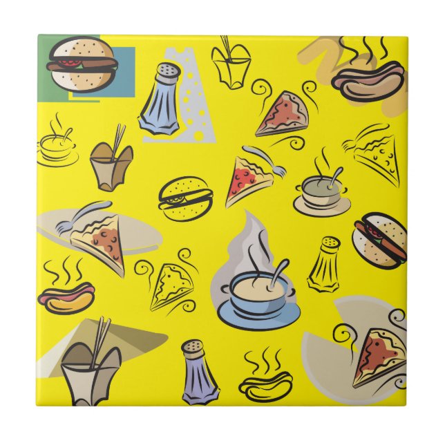 Food Ceramic Tile (Front)