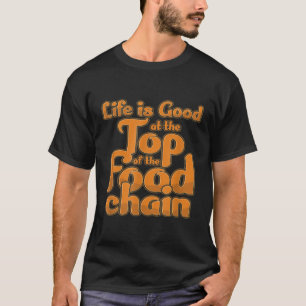 Food Chain BBQ Barbecue Meat Steak Grill Grilling T-Shirt
