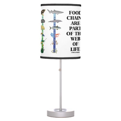 Food Chains Are Part Of The Web Of Life Ecology Table Lamp