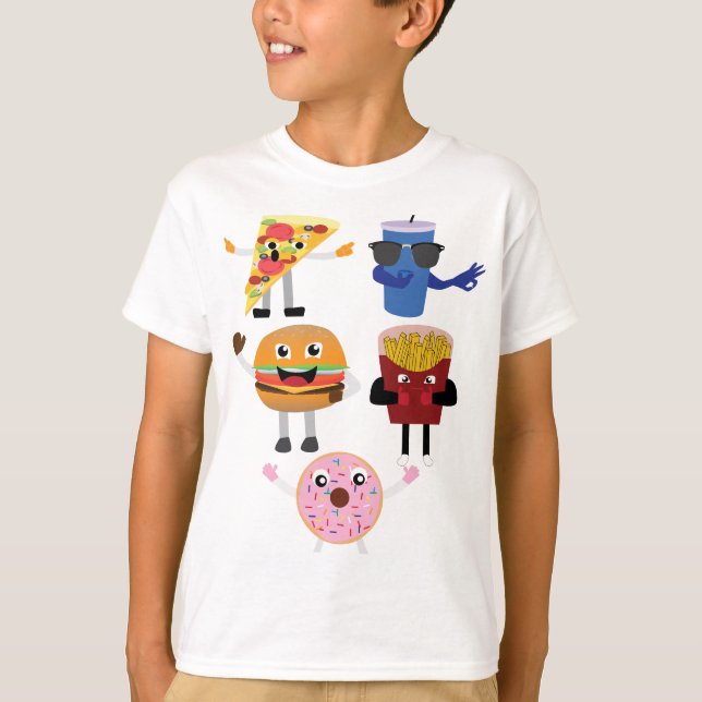 Food Characters T-Shirt (Front)