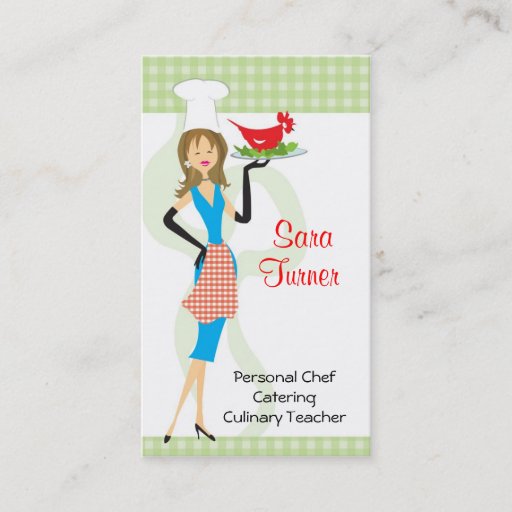 Customizable Food Chef Cooking Business Card