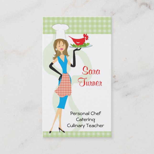 Food Chef Cooking Business Card (Front)