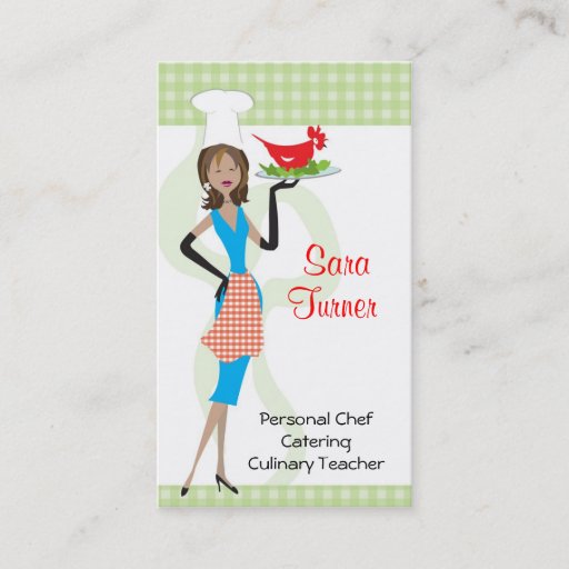 Customizable Food Chef Cooking Business Card
