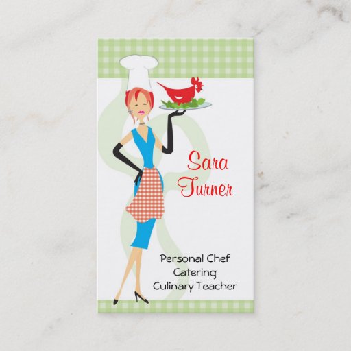 Customizable Food Chef Cooking Business Card
