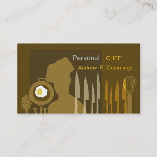 Customizable Food Chef Cooking Business Card Templates