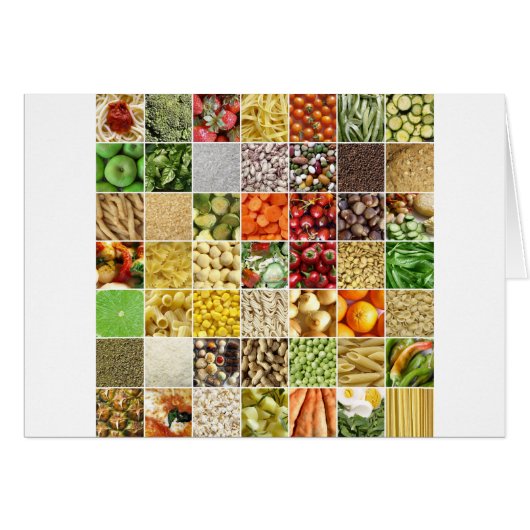 Food Collage Cards (Front Horizontal)