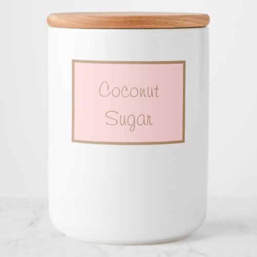 Food Container Canister Label Coconut Sugar