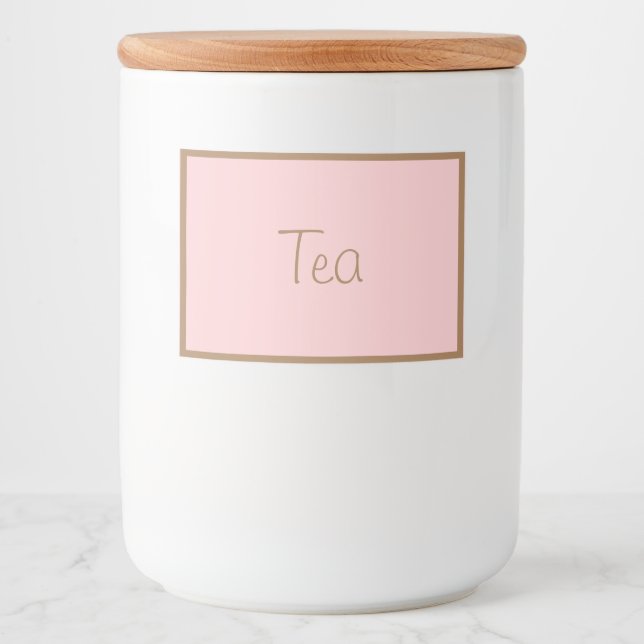Food Container Canister Label Tea (Front)