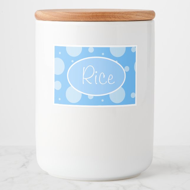 Food Container Label  Bubbles-Rice (Front)