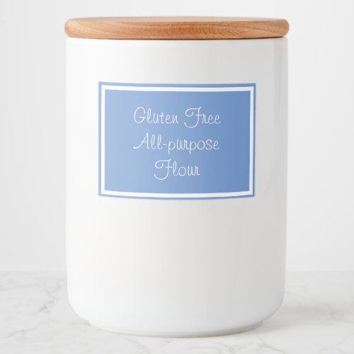 Food Container Label Gluten Free All_purpose Flour