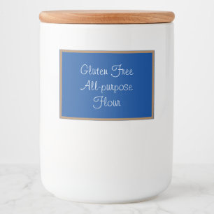 Food Container Label Gluten Free All-purpose Flour