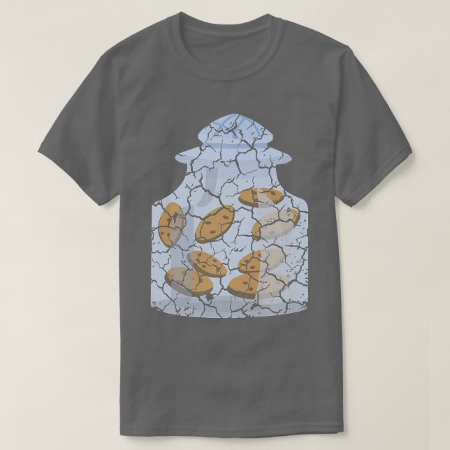 Food Cooking Foodie Cookie Jar DistressedT-Shirt T-Shirt (Design Front)