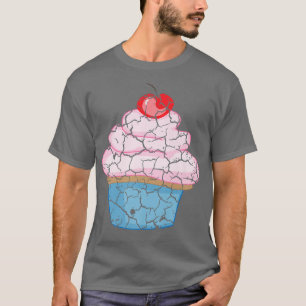 food cooking foodie cupcake distressed 300 T-Shirt