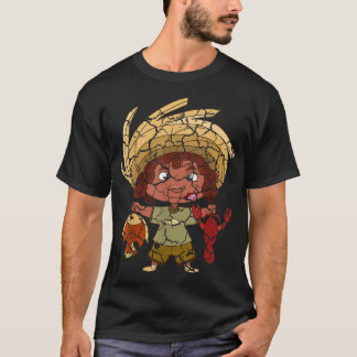 Food Cooking Foodie Fisherman Distressed  T-Shirt