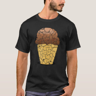 Food Cooking Foodie Ice Cream Cone Distressed  1 T-Shirt