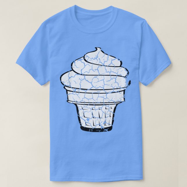 food cooking foodie ice cream cone distressed  303 T-Shirt (Design Front)