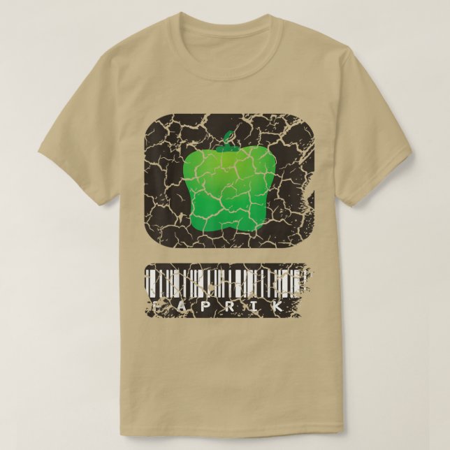 Food Cooking Foodie Pepper Distressed  T-Shirt (Design Front)