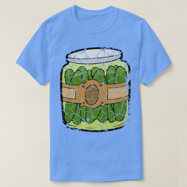 Food Cooking Foodie Pickles Distressed T-Shirt (Design Front)