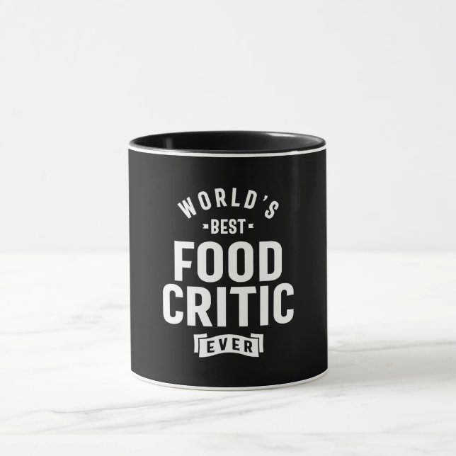 Food Critic Work Job Title Gift Mug (Center)