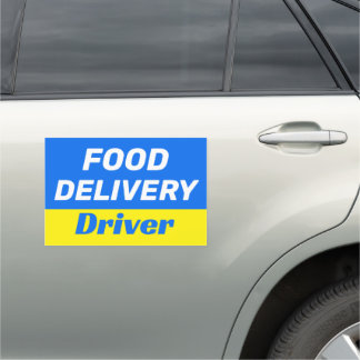 Food Delivery Driver Service Merch Car Accessories Magnet