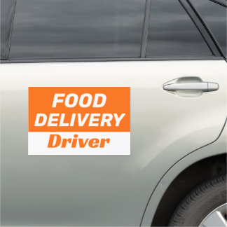 Food Delivery Driver Service Merch Car Accessories Magnet