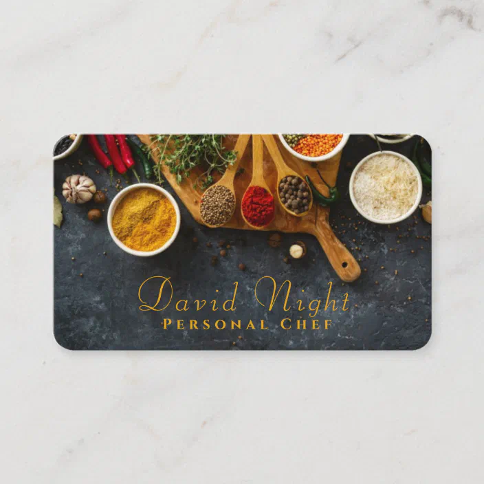 Personal Chef Catering Business Card