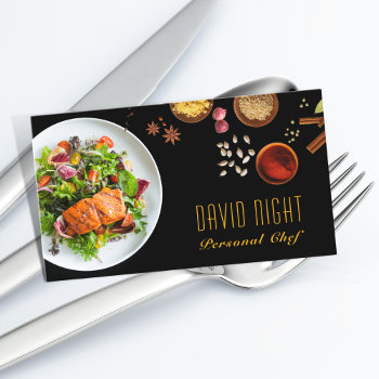 Food Design Personal Chef Catering Business Card by tyraobryant at Zazzle