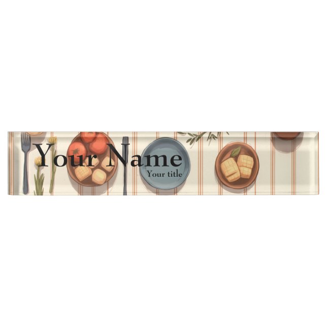 food desk name plate (Front)