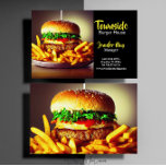 Food Diner Beef Bacon Egg Burger House Restaurant Business Card