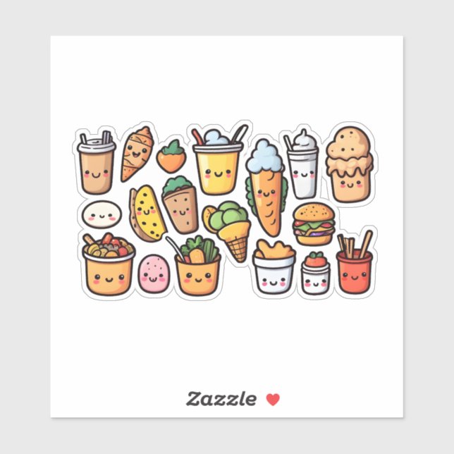food doodle Sticker (Sheet)