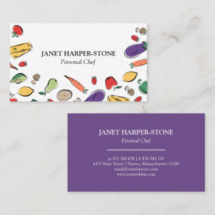 Food Doodles Personal Chef Business Card