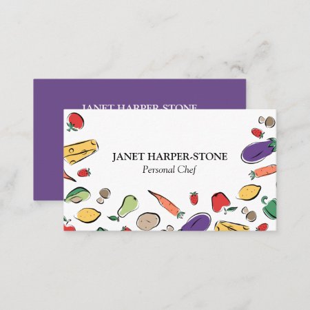 Food Doodles | Personal Chef Business Card
