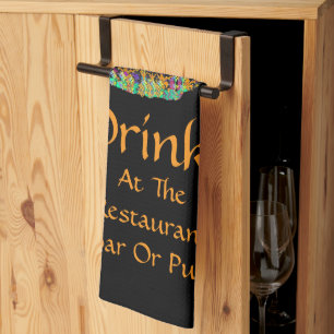 Food Drink At Restaurant Bar Or Pub Kitchen Towel