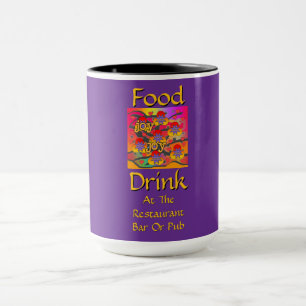 Food Drink At Restaurant Bar Or Pub Purple Mug