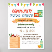Food Drive event template
