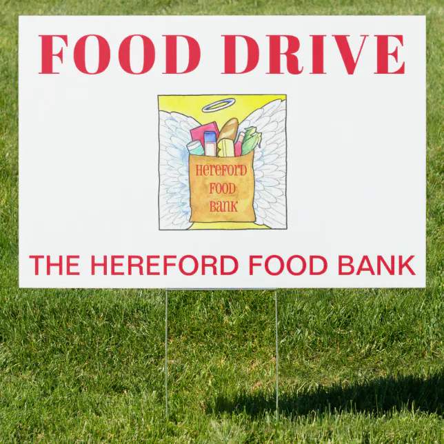 Food Drive for Organization Sign | Zazzle