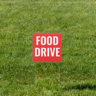 Food Drive Sign