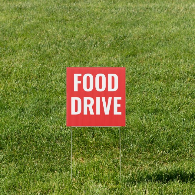 Food Drive Sign (Insitu)