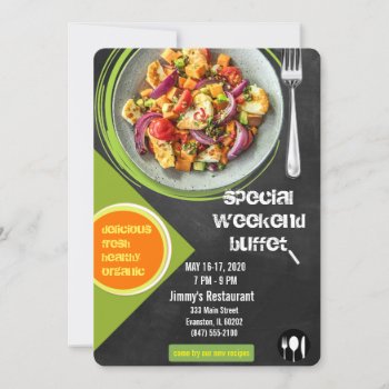 Food Event Flyer Invitation by SharonCullars at Zazzle