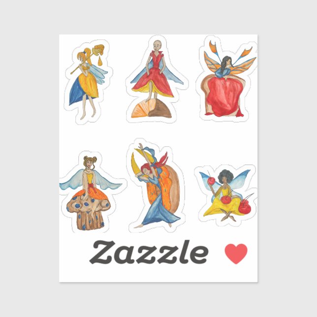 Food fairies sticker (Sheet)
