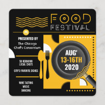 food festival contemporary flyer