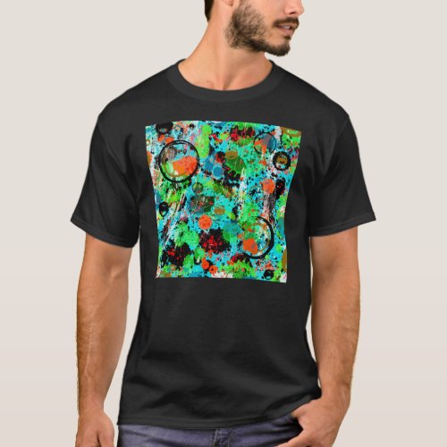 Food Fight Abstract T_Shirt