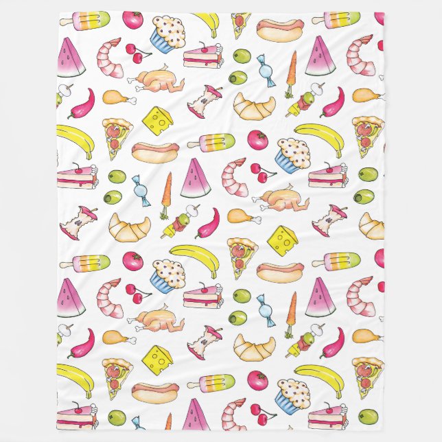 Food Fleece Blanket (Front)