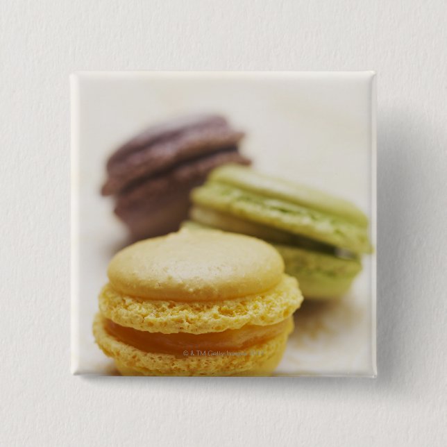 Food, Food And Drink, Dessert, Cookie, French, Pinback Button (Front)