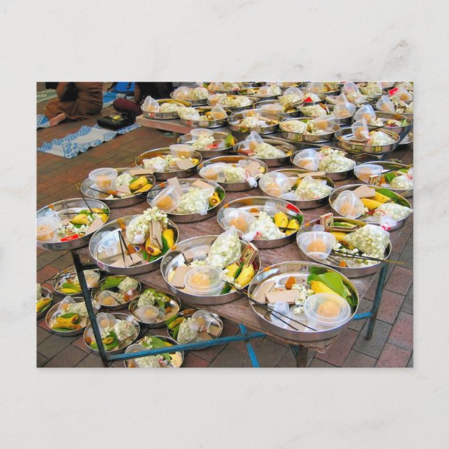 Food for a Hindu Festival Postcard (Front)