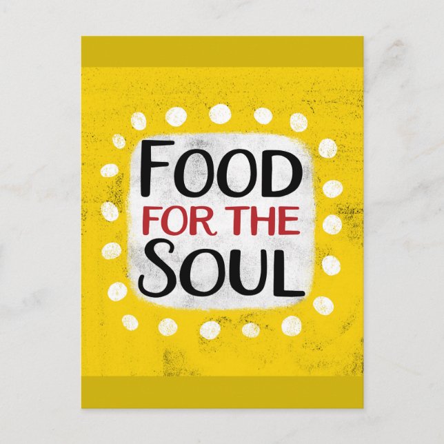 Food For The Soul Postcard (Front)