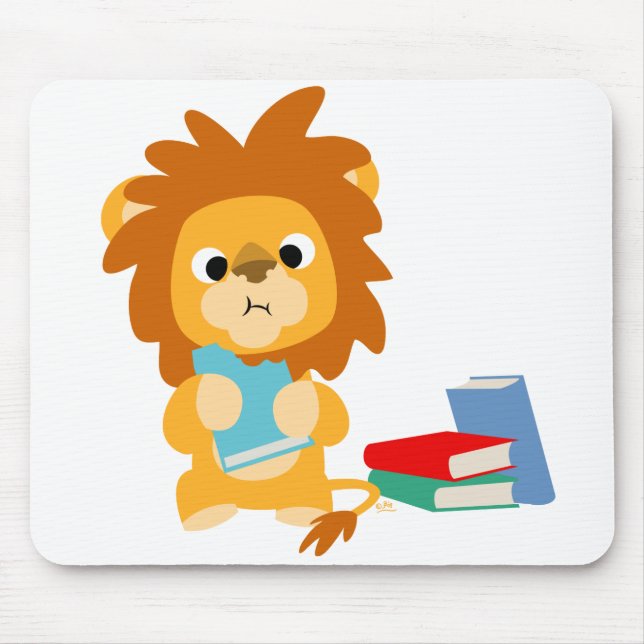 Food for Thought Cartoon T-shirt Mouse Pad (Front)